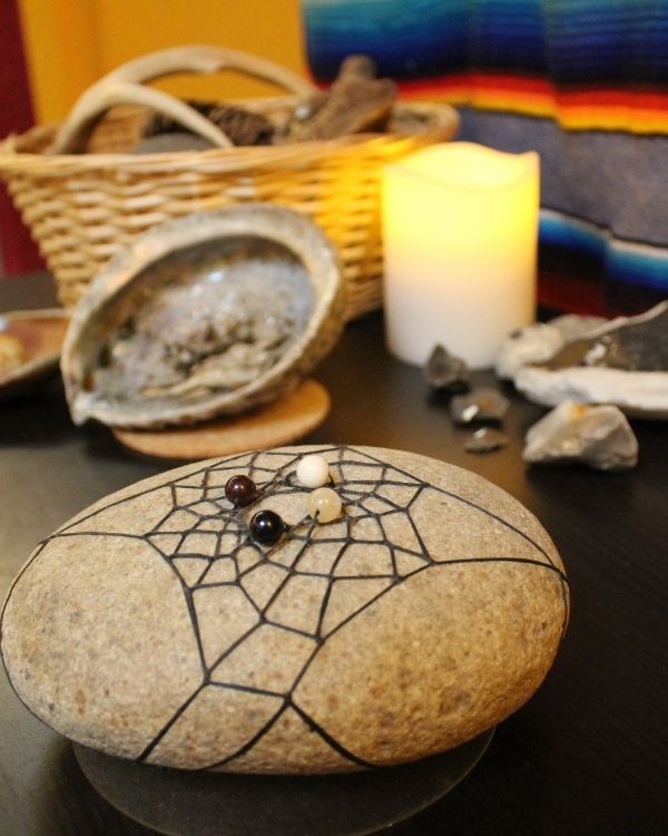 Image of a Dreamcatcher on Stone